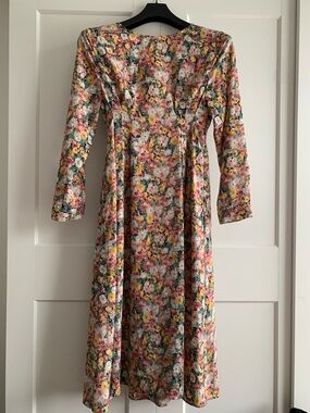 Garden of Angels summer floral midi dress size L